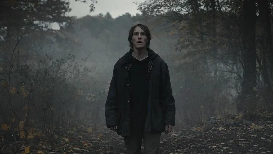 El actor alemán Louis Hofmann interpretando el papel de Jonas Kahnwald en la serie de Netflix, Dark.