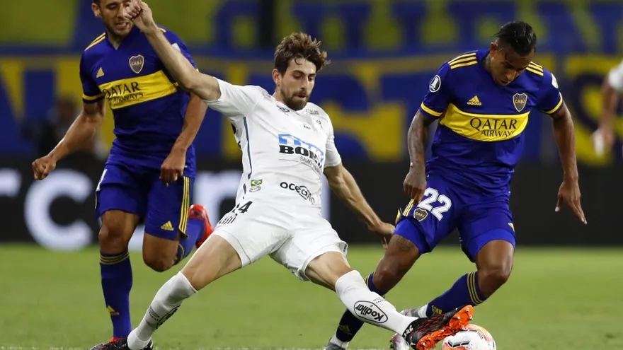 Boca y Santos empatan en la Bombonera en ida de semifinales de Libertadores