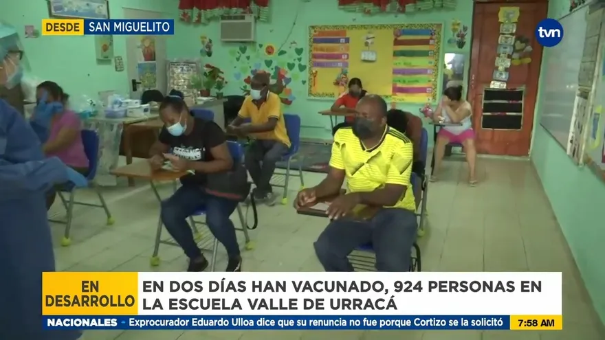 Avanza vacunación en escuela Valle de Urracá