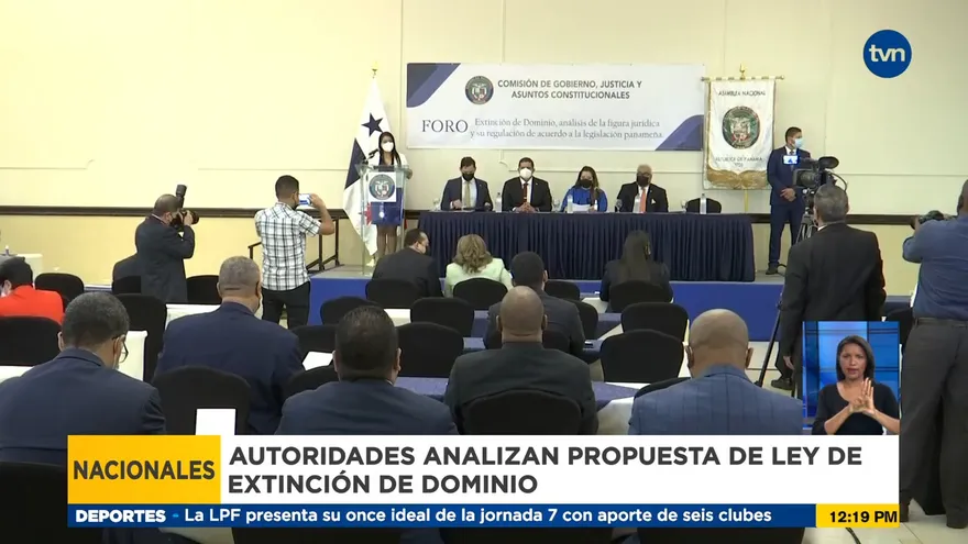 Realizan foro para analizar el proyecto de Ley de Extinción de Dominio