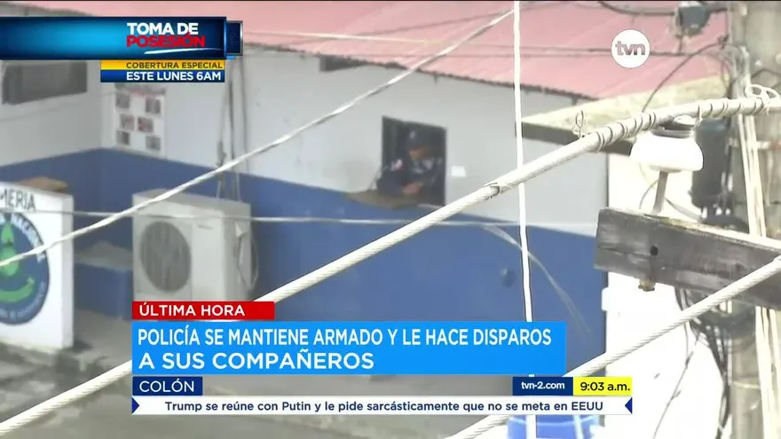 Policía se atrinchera en cuartel en Colón