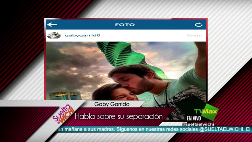 Gaby Garrido y Checho Arévalo terminaron