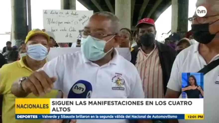 Continúan las protestas en Colón