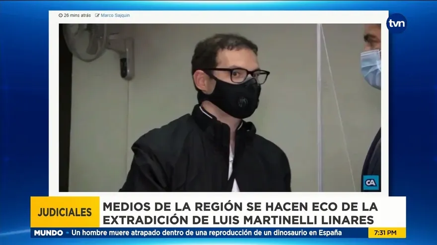 Medios de comunicación reaccionan a orden de extradición de Luis Enrique Martinelli