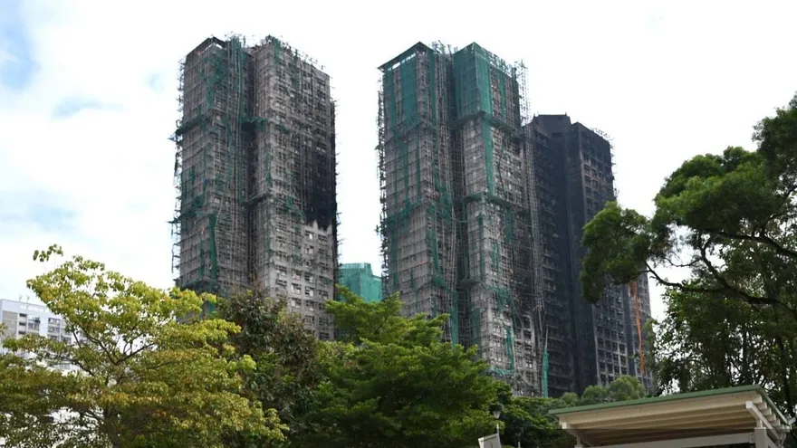 Incendio en Hong Kong.