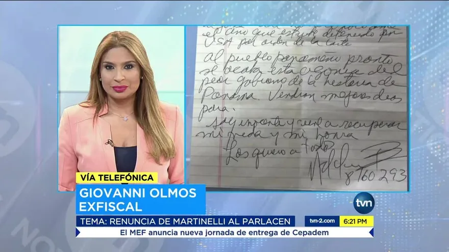 Exfiscal Olmos: Renuncia al Parlacen de Martinelli deja dos posibles escenarios