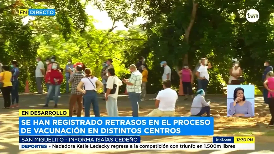 Retrasos en el inicio de la jornada de vacunación en San Miguelito