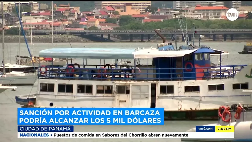 Sanción por actividad en Barcaza podría alcanzar los 5 mil dólares