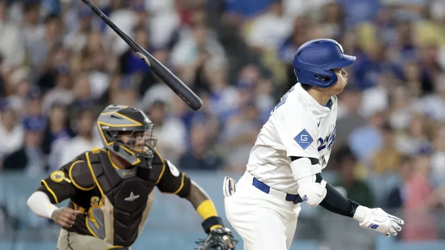 Shohei Ohtani ante los Padres de San Diego