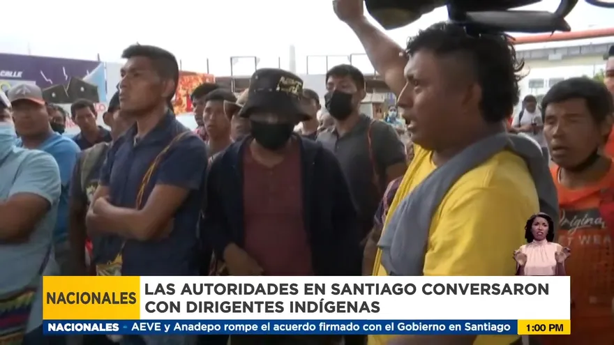 Indígenas mantiene cierre de la vía Interamericana en Santiago