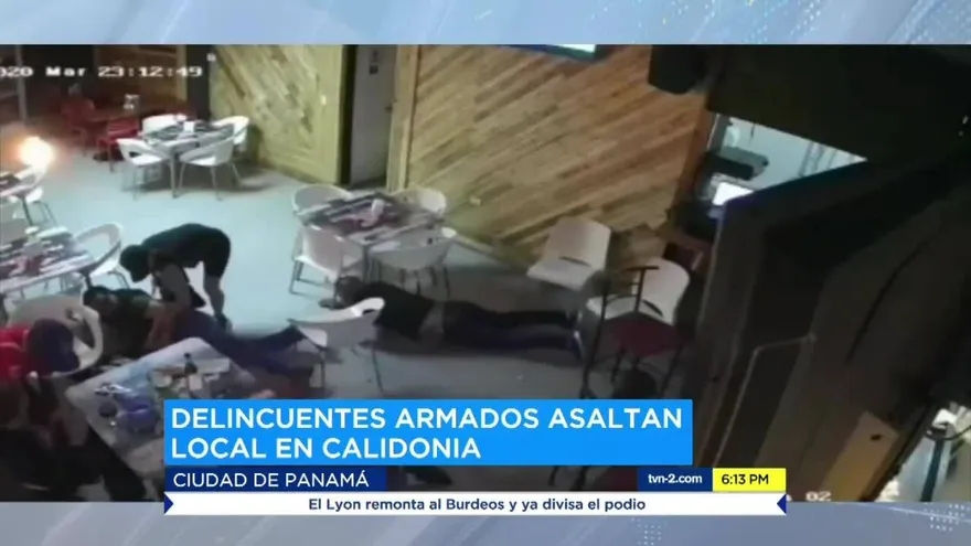 Cámaras captan asalto en local en Calidonia