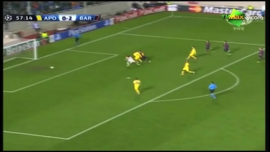 Gol Messi min. 57, APOEL 0-3 Barcelona
