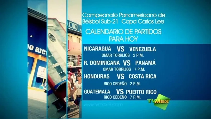 Partidos el 6 de noviembre - Panamericano Sub-21