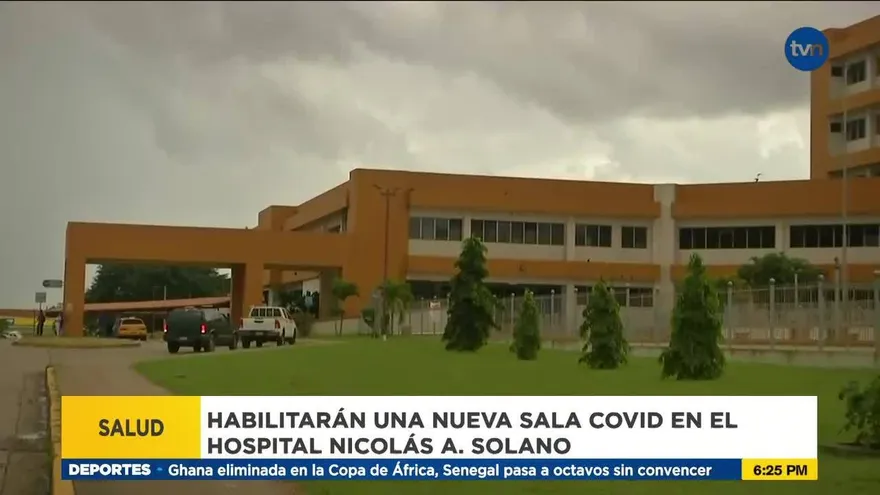 Sala covid del hospital Nicolás Solano está saturada