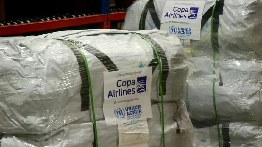 Copa Airlines dona refugios y suministros