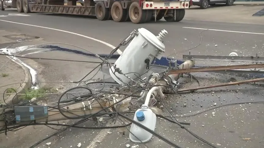 Colisión en La Chorrera afecta servicio de energía eléctrica