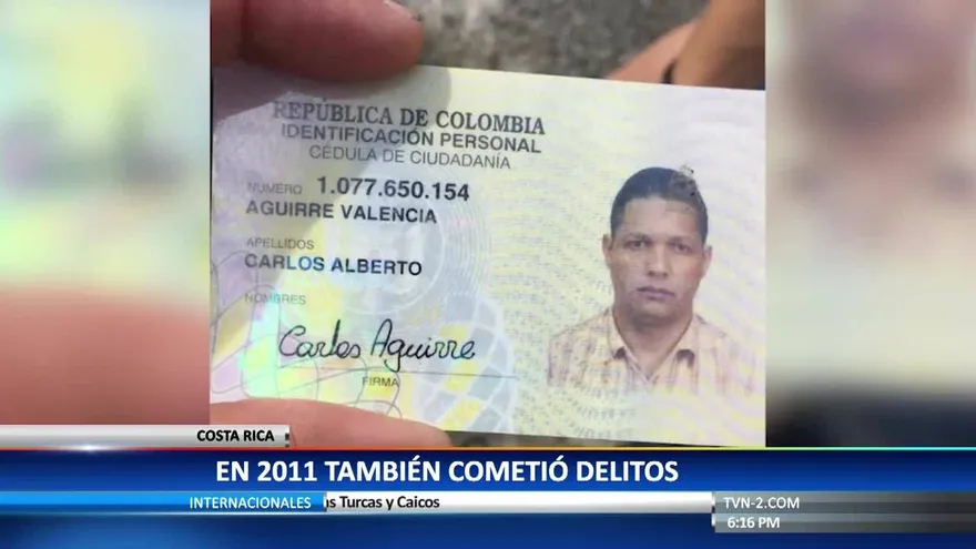 Así fue la captura de Gilberto Ventura en Costa Rica