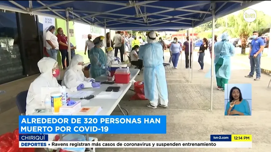 Sigue incremento de contagio de COVID-19 en Chiriquí