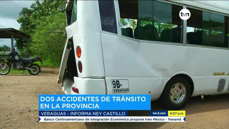 Como resultado de dos accidentes en Veraguas, hubo seis heridos