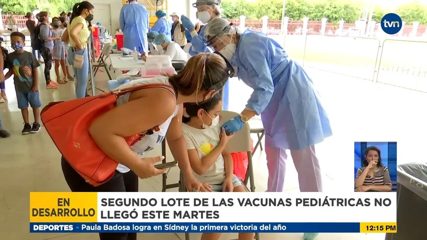 Se pospone llegada de segundo lote de vacunas pediátricas