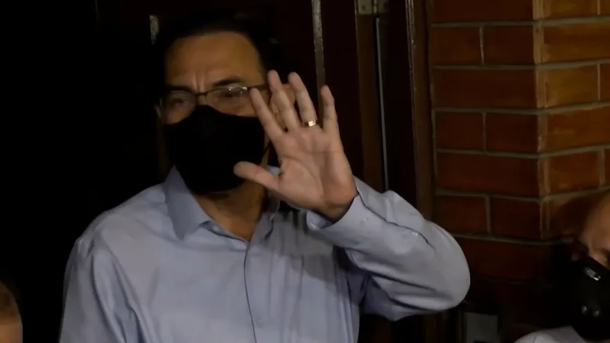 Justicia peruana declara infundado pedido de prisión preventiva para expresidente Vizcarra