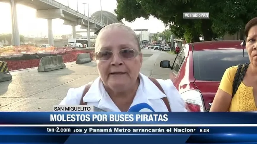 Inconformidad de los moradores de Los Andes por busess piratas