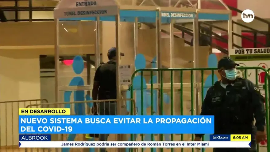 La Terminal de Albrook instala túnel de desinfección