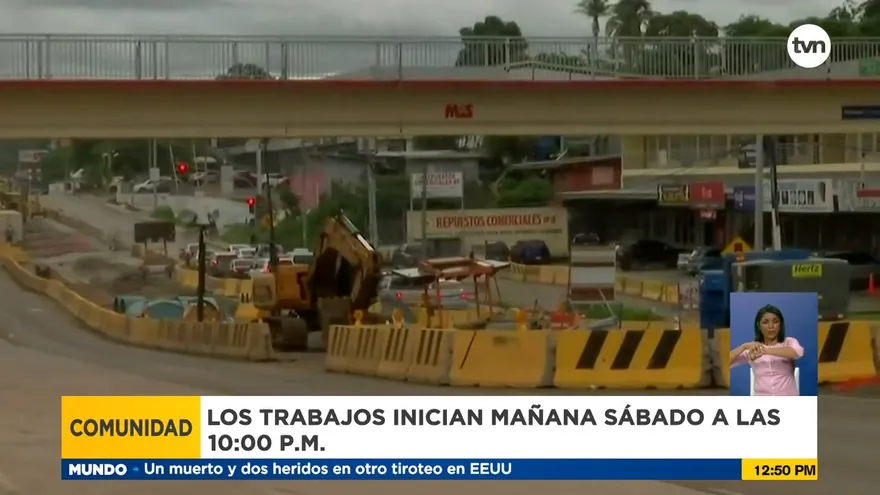 Autoridades informan del cierre temporal vías en Nuevo Arraiján