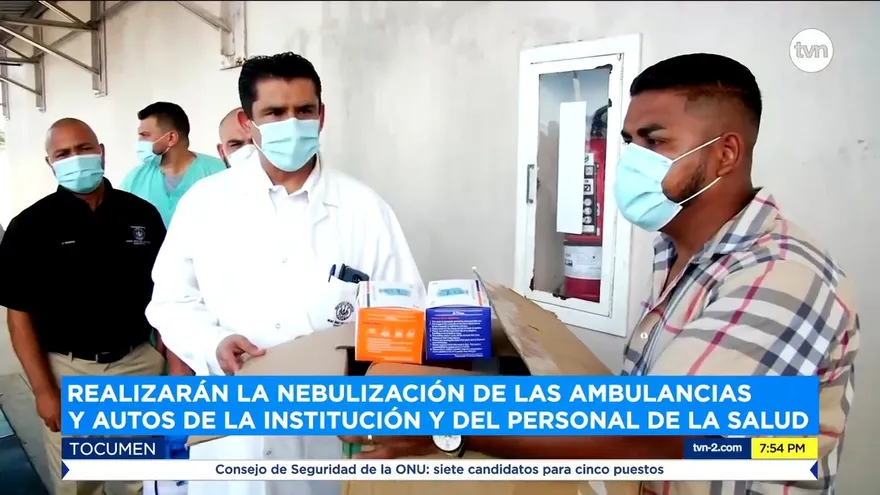 Realizarán la nebulización de las ambulancias y autos de la institución y del personal de la salud