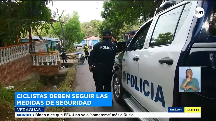 Autoridades en Veraguas hacen recomendaciones de seguridad a ciclistas