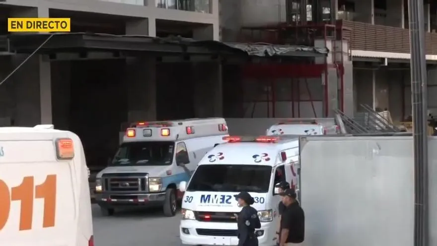 Construcción donde ocurrió la muerte de los obreros.