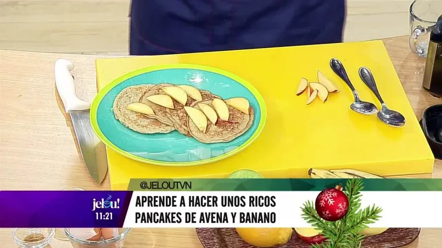 Pancakes de avena y banano