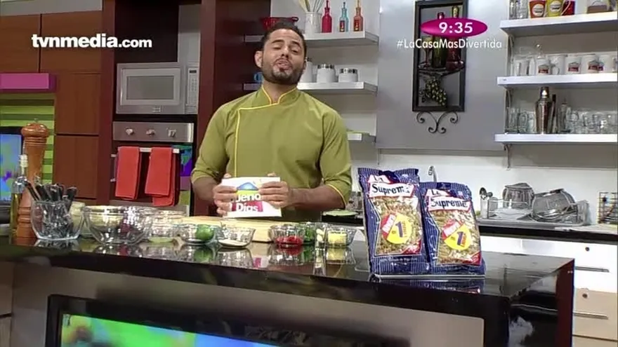 Receta - Pasta con albóndigas de pollo