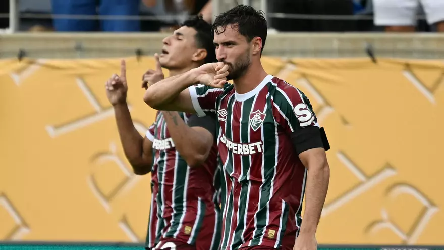 Jugadores del Fluminense celebran