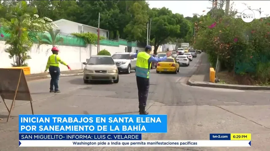 Inician trabajos en avenida Santa Elena por programa de saneamiento de Panamá