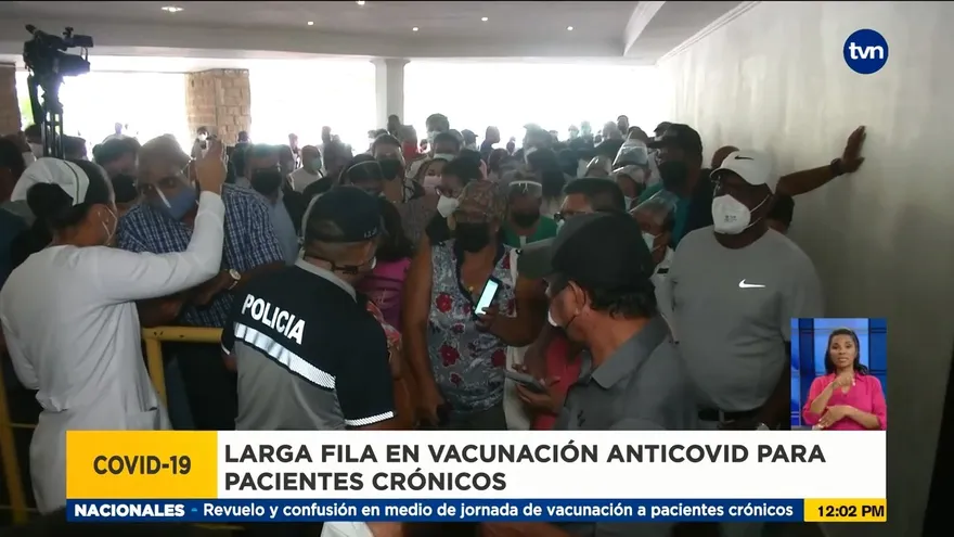 Revuelo en vacunación de pacientes crónicos en el hotel El Panamá