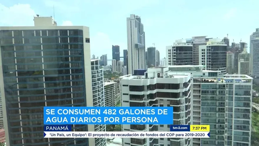 Alto consumo per cápita de agua en Panamá