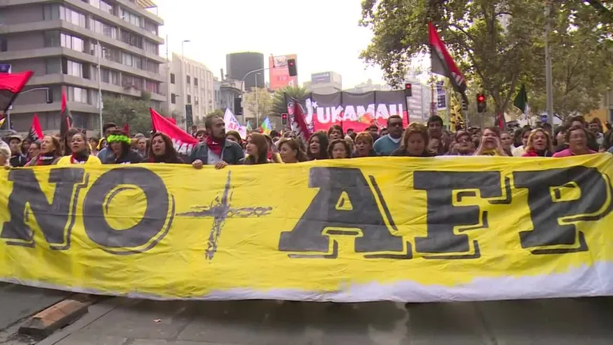 Nueva marcha en Chile en repudio al sistema de jubilación