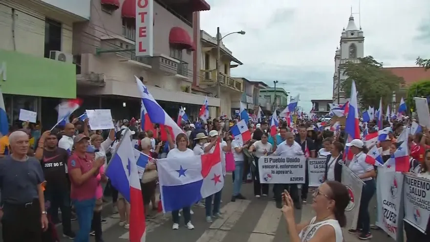 Protesta en Chitré
