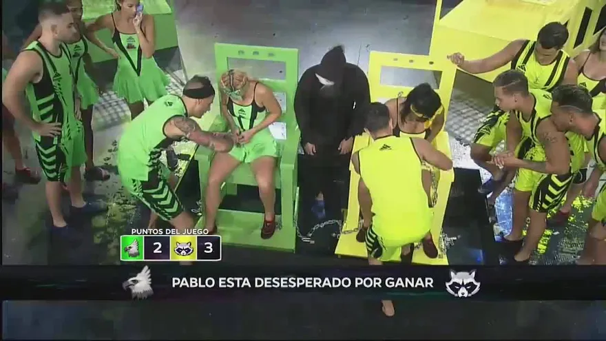 Reñida batalla entre águilas y mapaches en el circuito de cadenas