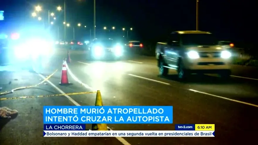 Hombre muere por atropello en La Chorrera