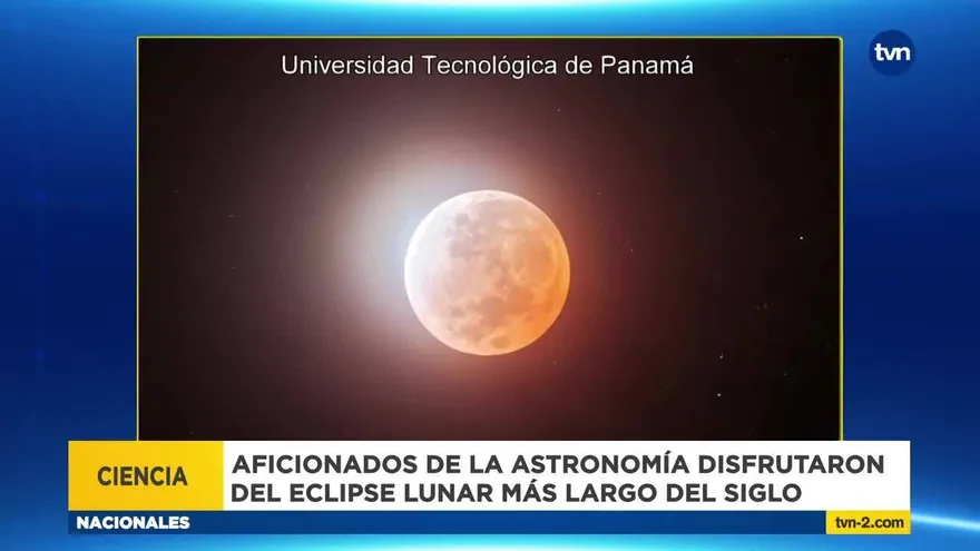 Aficionados de la astronomía en Panamá disfrutaron del eclipse lunar