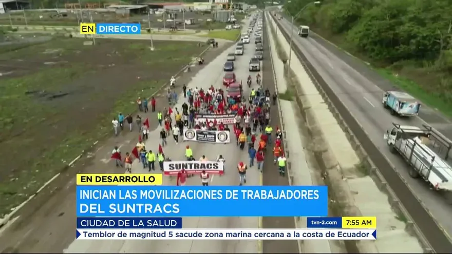 Cierre de la vía Centenario por el Suntracs