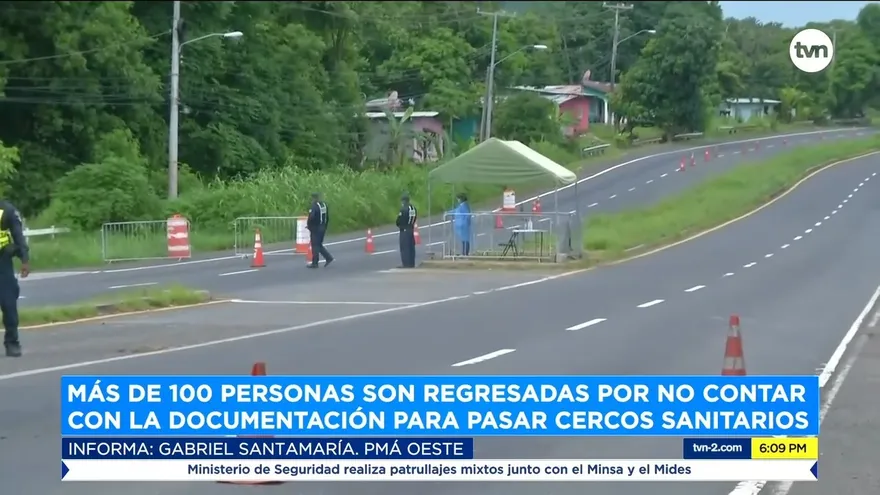 Autoridades ordenan el retorno de 200 personas que intentaron cruzar cercos sanitarios en Panamá Oeste