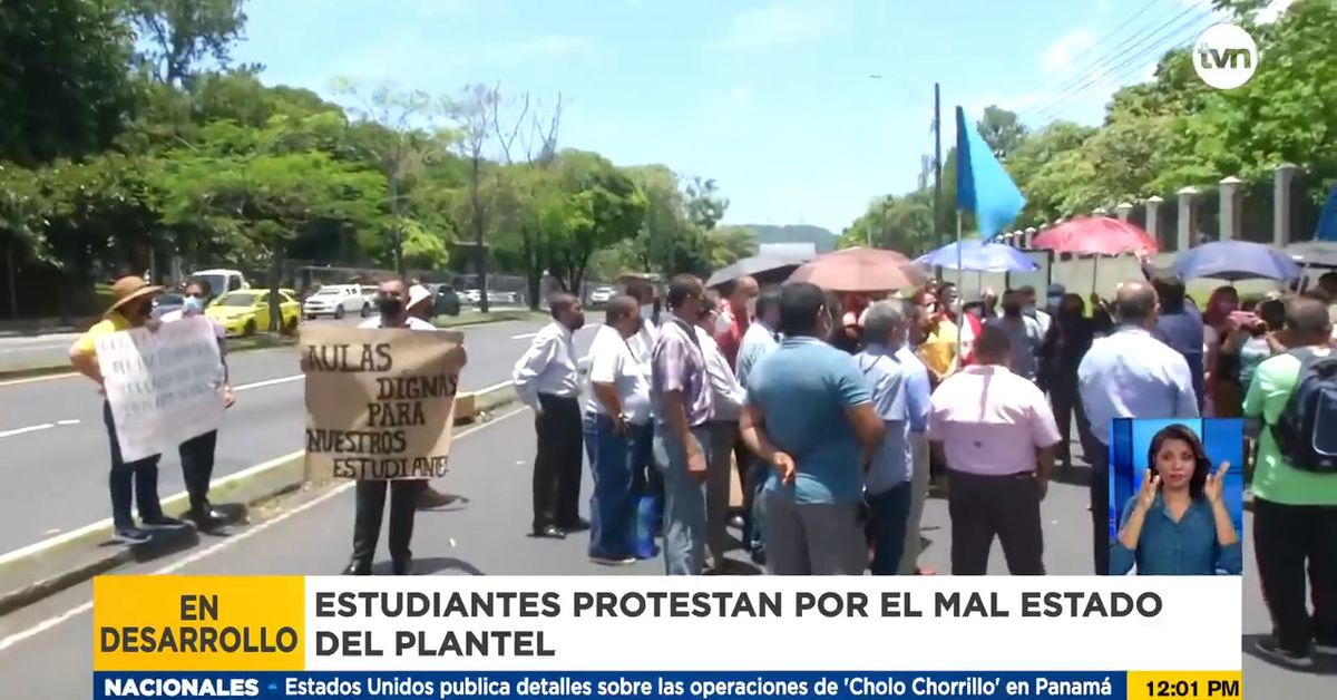 Docentes de la Escuela Artes y Oficios protestan por mal estado del ...