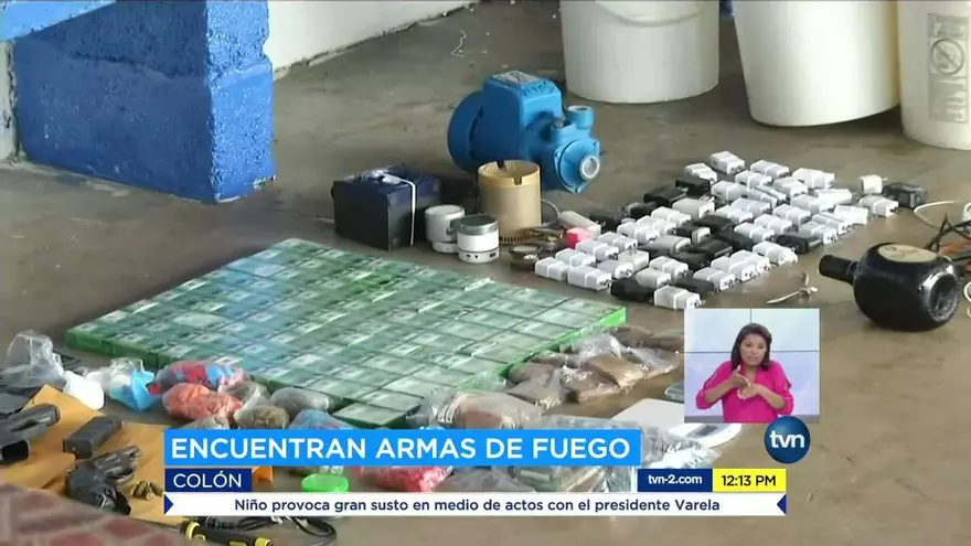 Decomisan diversos objetos en cárcel de Colón