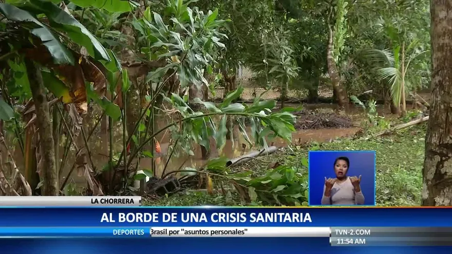 Desborde de letrinas por lluvias en La Chorrera