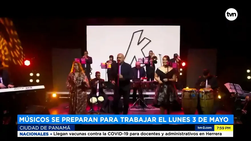 Músicos listos para el lunes 3 de mayo