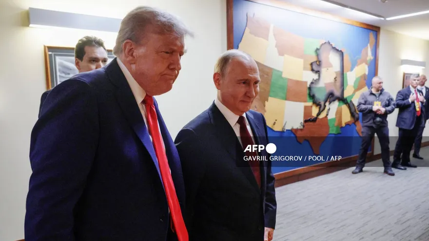 Donald Trump, presidente de Estados Unidos y Vladímir Putin, presidente de Rusia