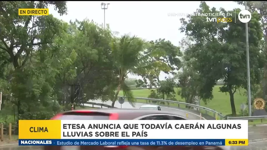 Todavía se registrarán algunas lluvias sobre el país